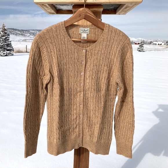 L.L. Bean Sweaters Winter Warmth Ll Bean Lambswool Cableknit